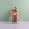 أقلام رصاص ملونة بألوان خشبية متينة، 24 ألبالألوان للرسم، ومصممة خصيصا لفنون الأطفال الأطفال Specification image